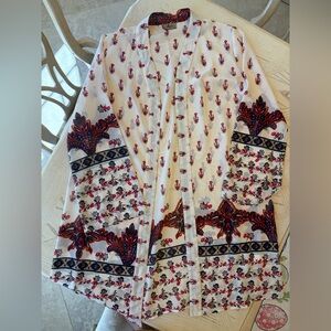 Patterned Kimono/Duster/Cover Up